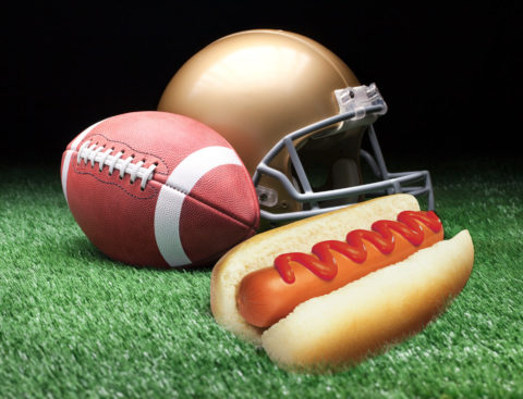 Hot Dog at a football game